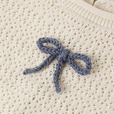 Crochet Knit Pullover Bows
