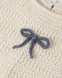 Crochet Knit Pullover Bows