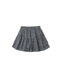 Tiered Mini Skirt Heart Ditsy