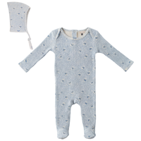 Baby Footie With Branch Print