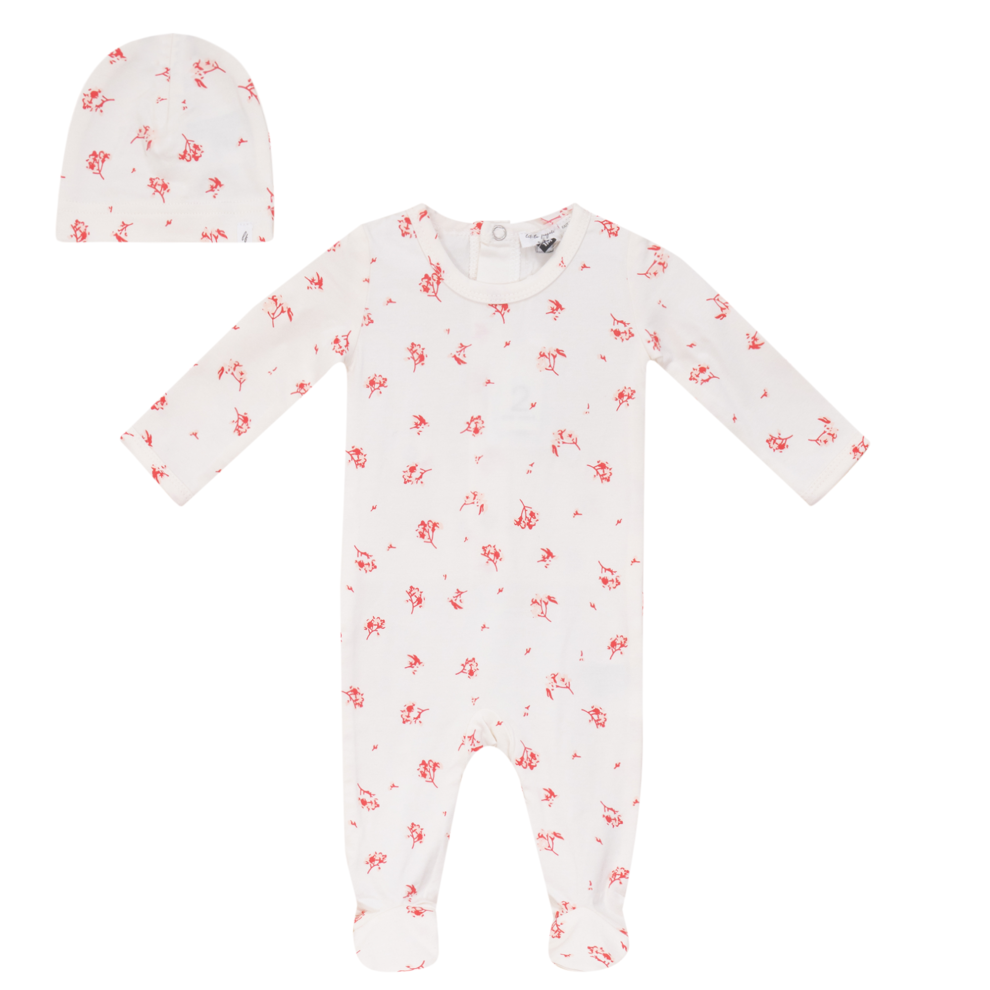 Baby Flower Print Romper Set