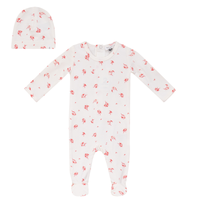 Baby Flower Print Romper Set