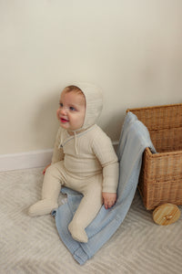 Romper With Lace Texture Rib Knit