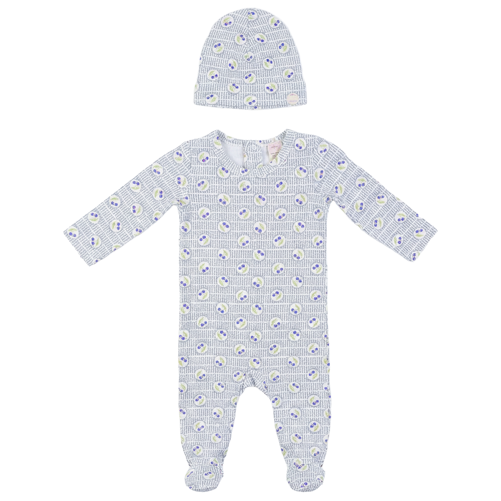 Baby Cherry Print Romper Set