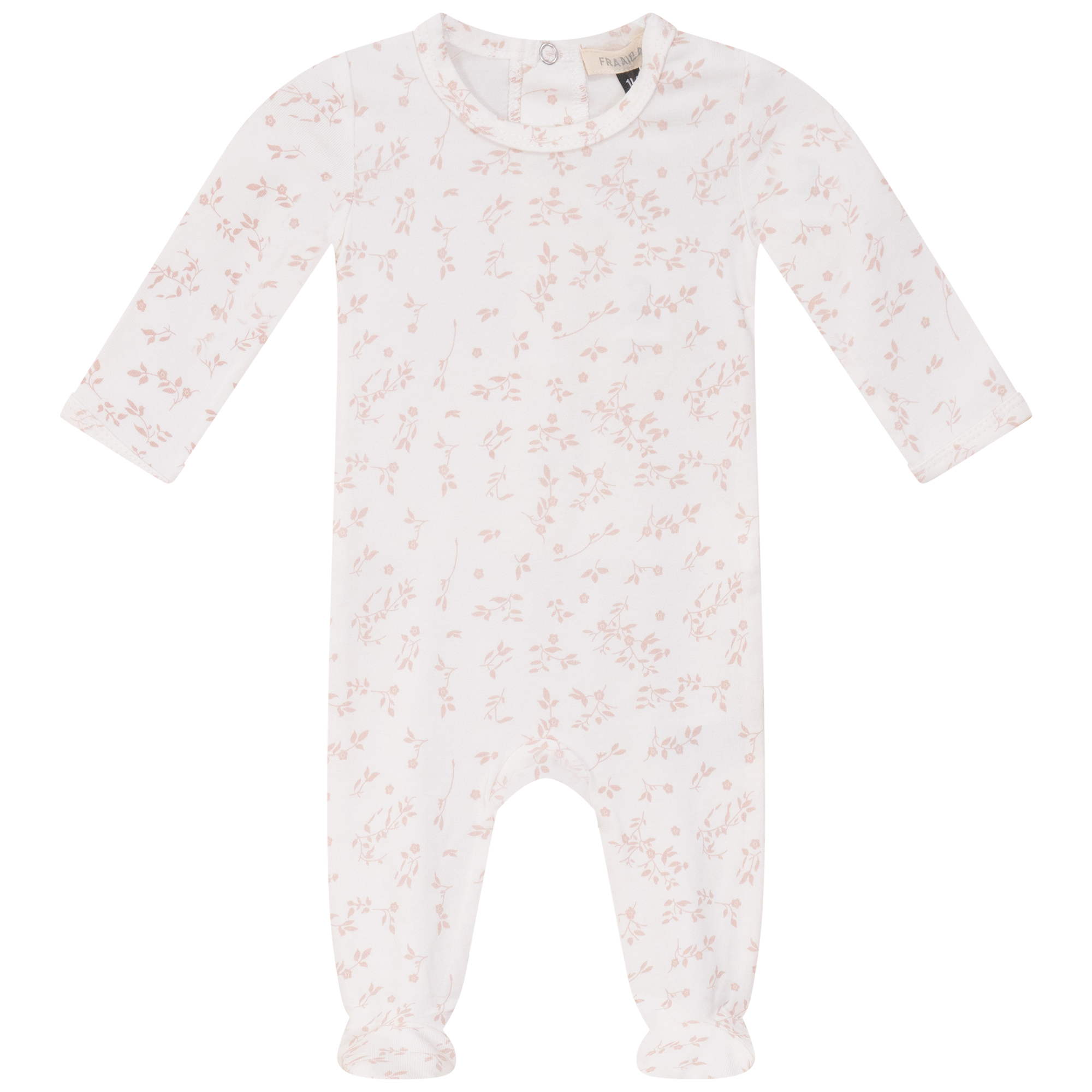 Baby Leaves Print Romper Set