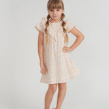 Girls Jumper Dress With V Shape Yokes