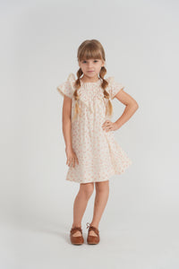 Girls Jumper Dress With V Shape Yokes