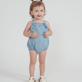 Baby Denim Bubble With Star Detail