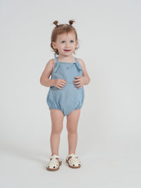 Baby Denim Bubble With Star Detail