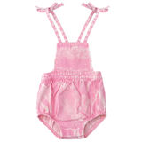 Baby Girl Pink Denim Bubble