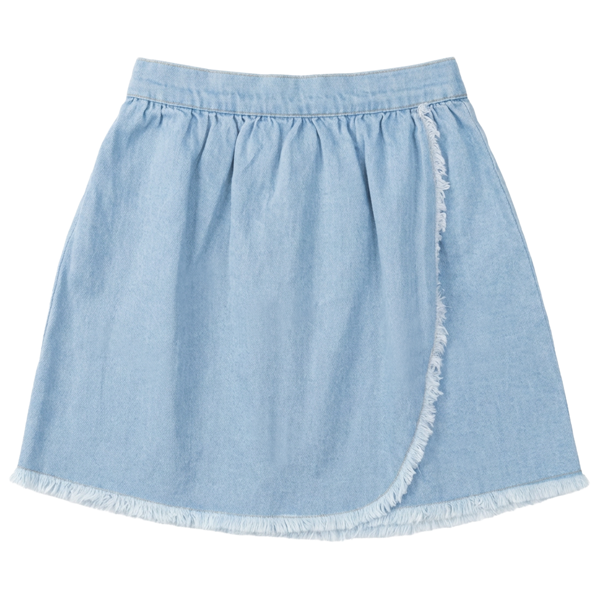 Girls Denim Wrap Skirt