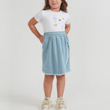 Girls Denim Wrap Skirt