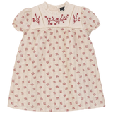 Girl Floral Print Dress With Embroidery