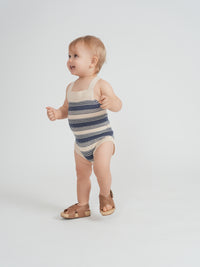 Baby Stripe Textured Knit Onesie