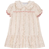 Girls Stripe Floral Print Dress