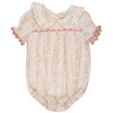 Baby Stripe Floral Print Onesie