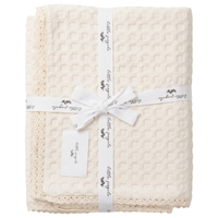 Baby Blanket In Textured Waffle Fabric