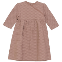 Girls Dress In Textured Waffle Fabric