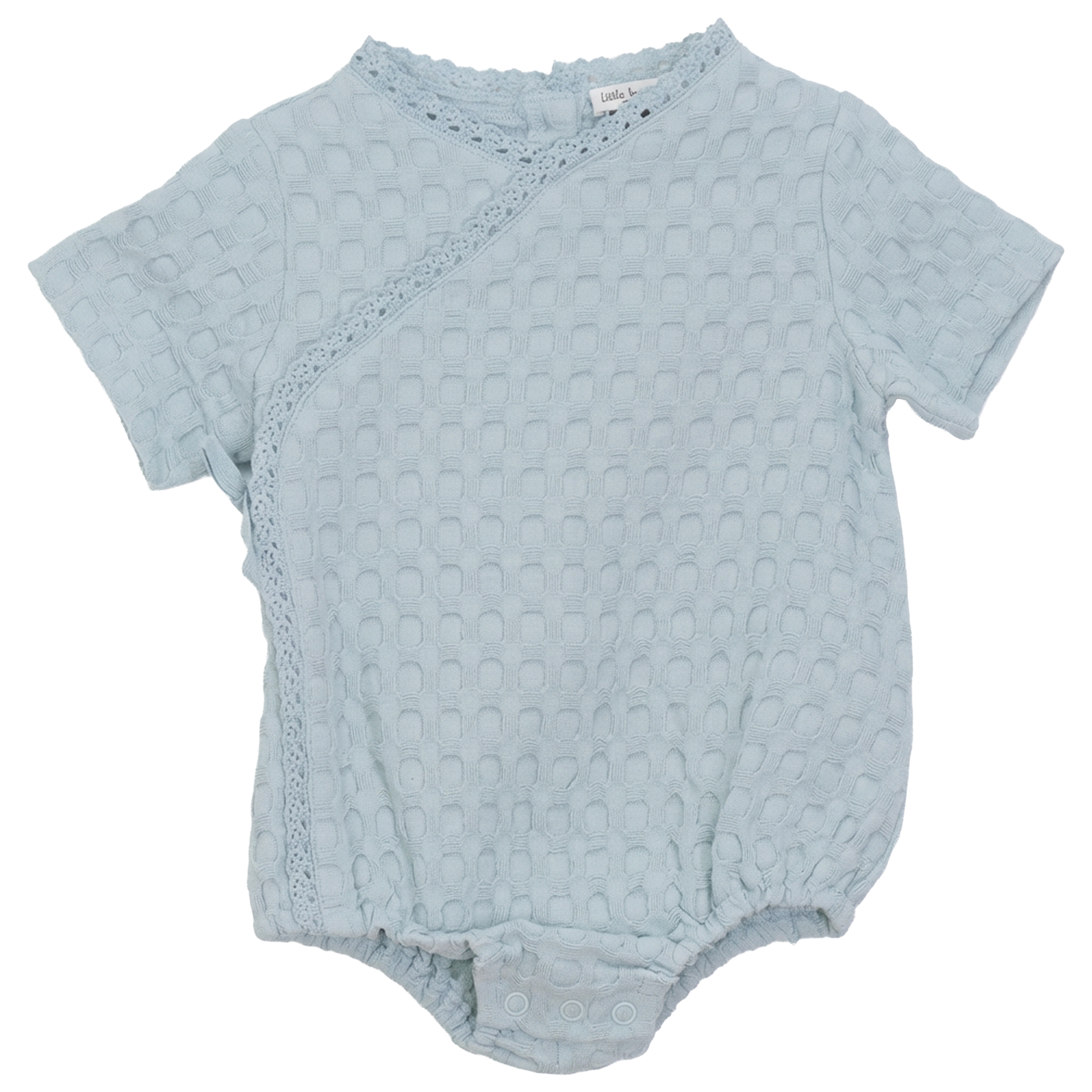 Baby One Piece Wrap In Textured Waffle