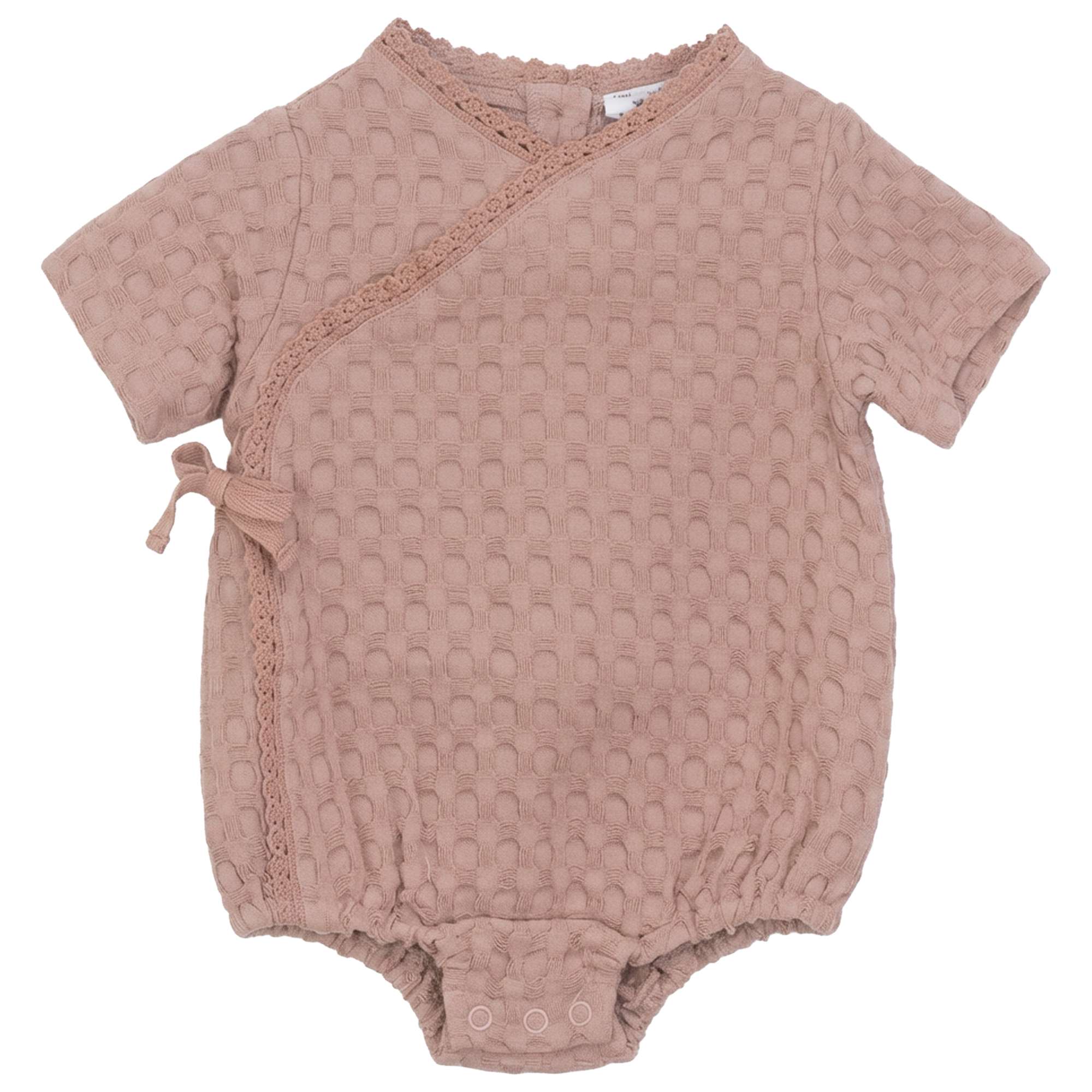 Baby One Piece Wrap In Textured Waffle