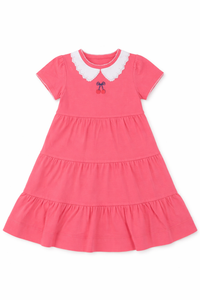 Girls Cherry Printed Tiered Dress