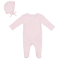 Baby Romper Set With Contrast Trim
