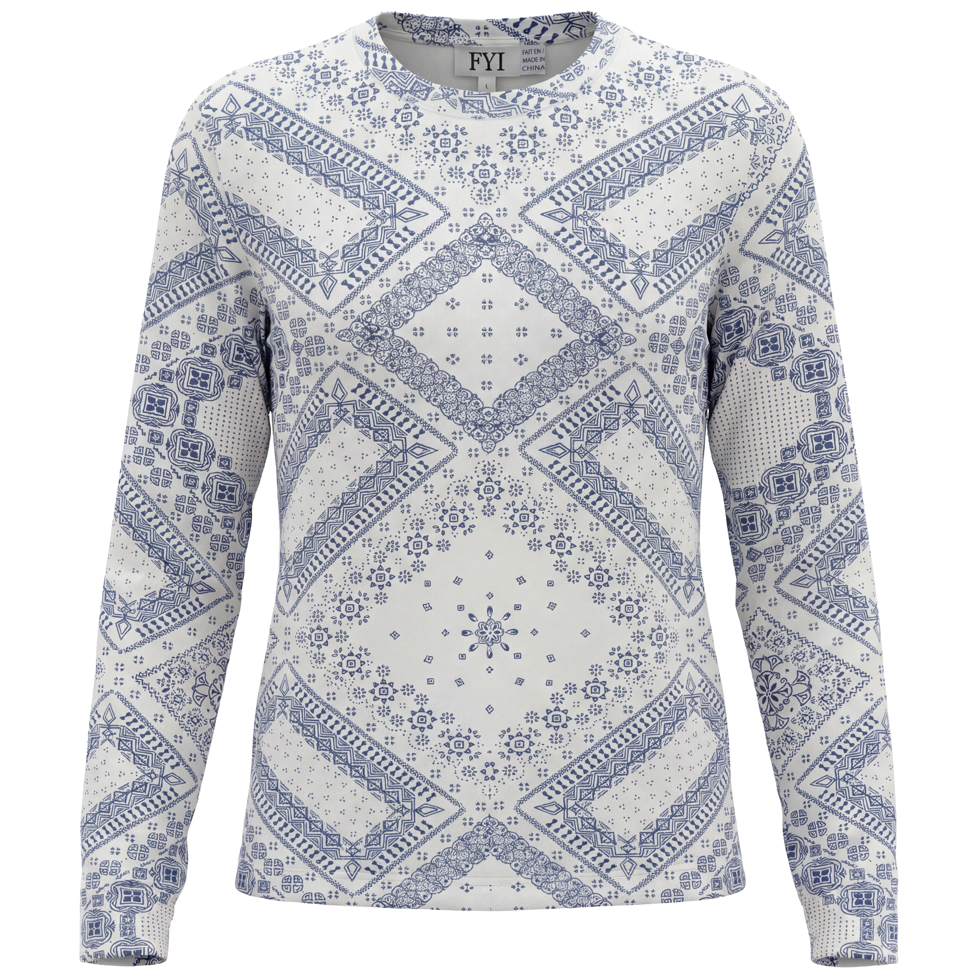 Girls Top With Mosaic Tile Print