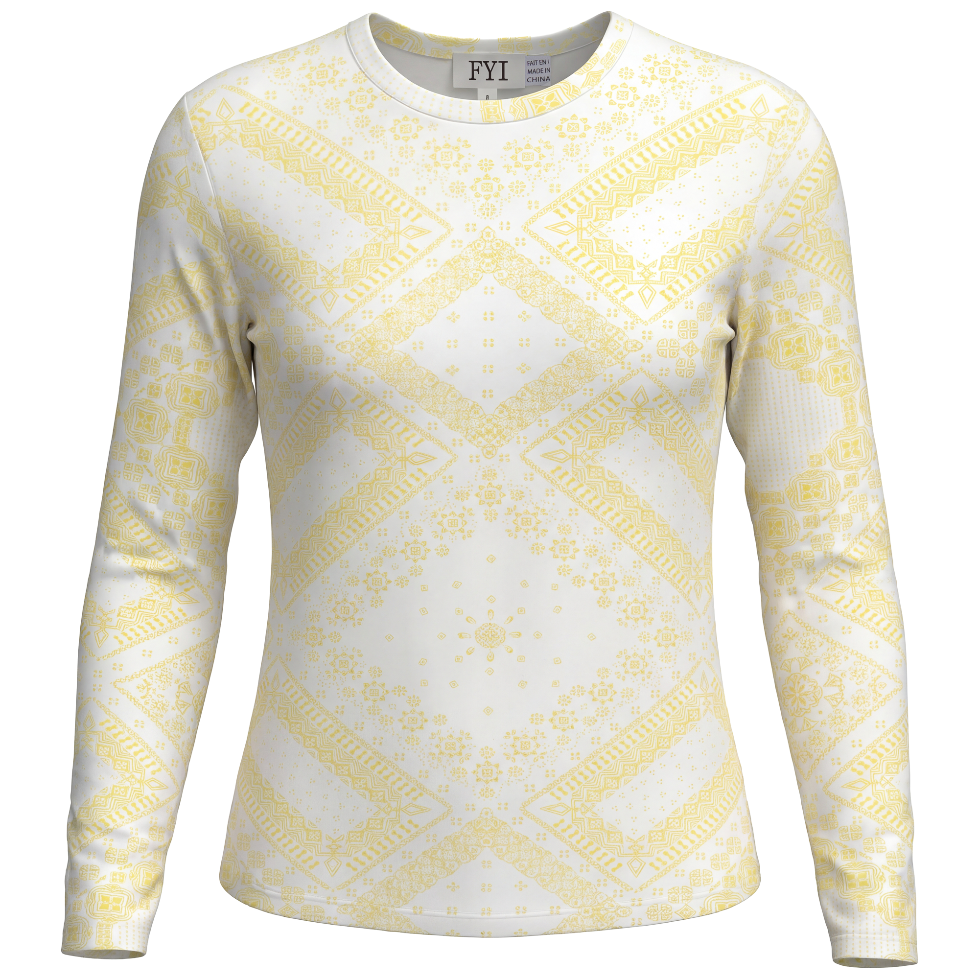 Girls Top With Mosaic Tile Print