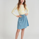 Girls Top With Mosaic Tile Print