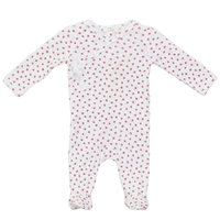 Baby Pointelle With Small Flower Print Romper