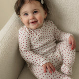 Baby Pointelle With Small Flower Print Romper