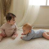 Baby Cardigan Onesie With Booties In Texture Knit