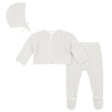 Girls Hat And Cardigan With Legging In Knit