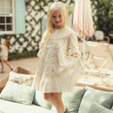 Girls Woven Dress With Lace