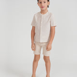 Boys Shirt In Cotton Striped Fabric