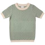 Boys Crew In Knit Texture