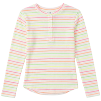 Girls Multi Stripe Waffle Top