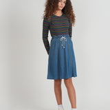 Girls Multi Stripe Waffle Top