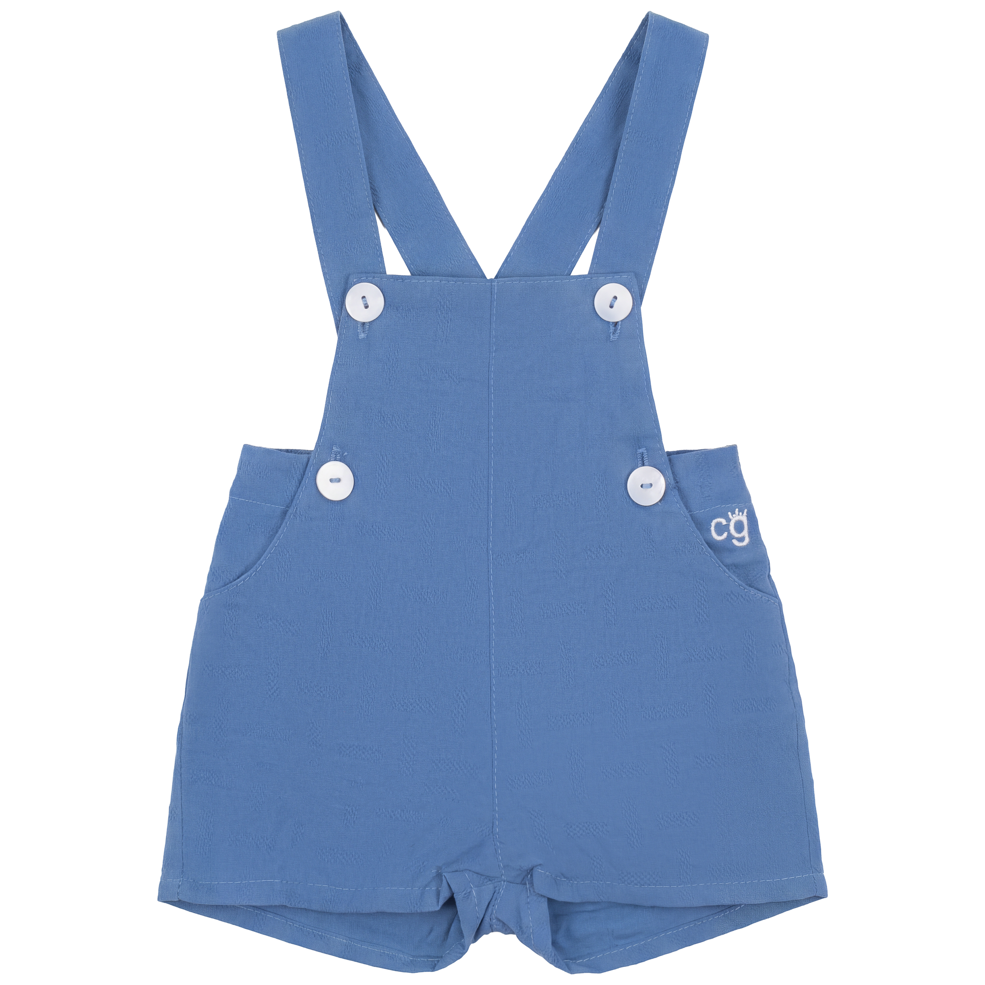 Baby Overall With Contrast Trim