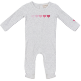 Baby Girl Romper With Heart Print