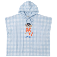 Terry Hooded Poncho With Bear