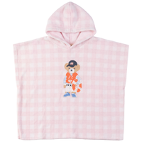 Terry Hooded Poncho With Bear