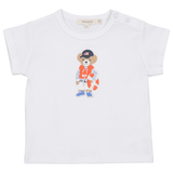 Girls Tee With Bear Print