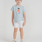 Boys Tee With Bear Print