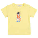 Girls Tee With Bear Print