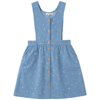 Girls Cherry Woven Denim Jumper