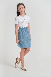 Girls Top Cherry Print