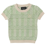 Boys Plaid Knit Top
