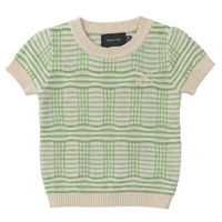 Boys Plaid Knit Top