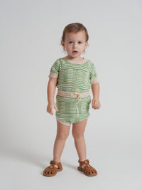 Boys Plaid Knit 2 PCS Set